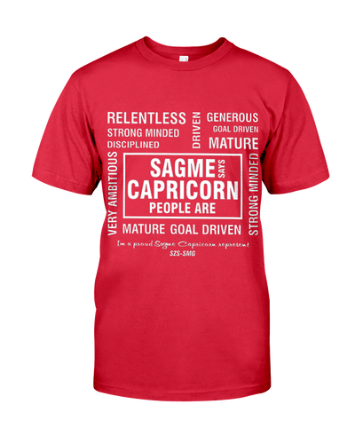 SAGME RED WHITE CAPRICORN