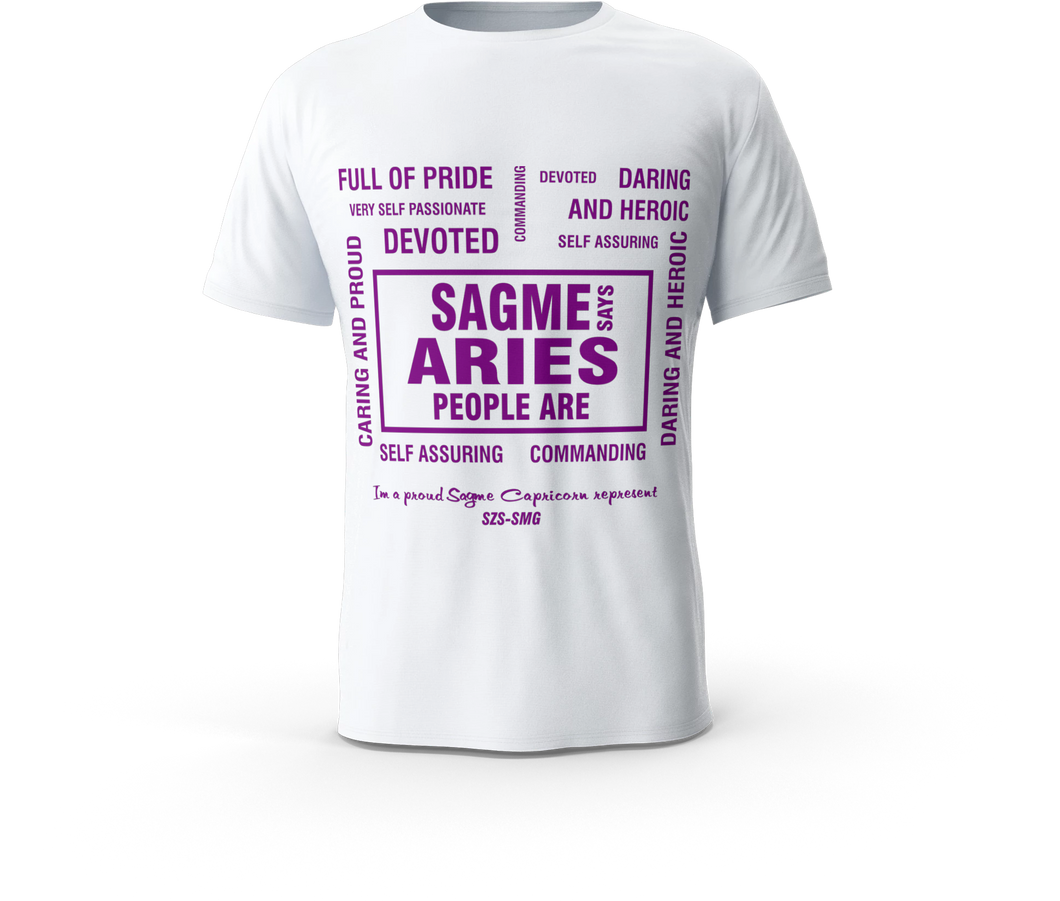 WHITE PURPLE SAGME ARIES