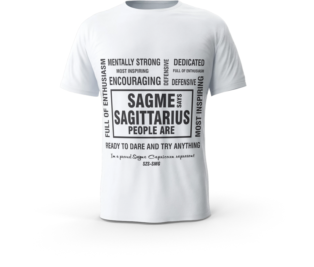 sagme white black sagittarius